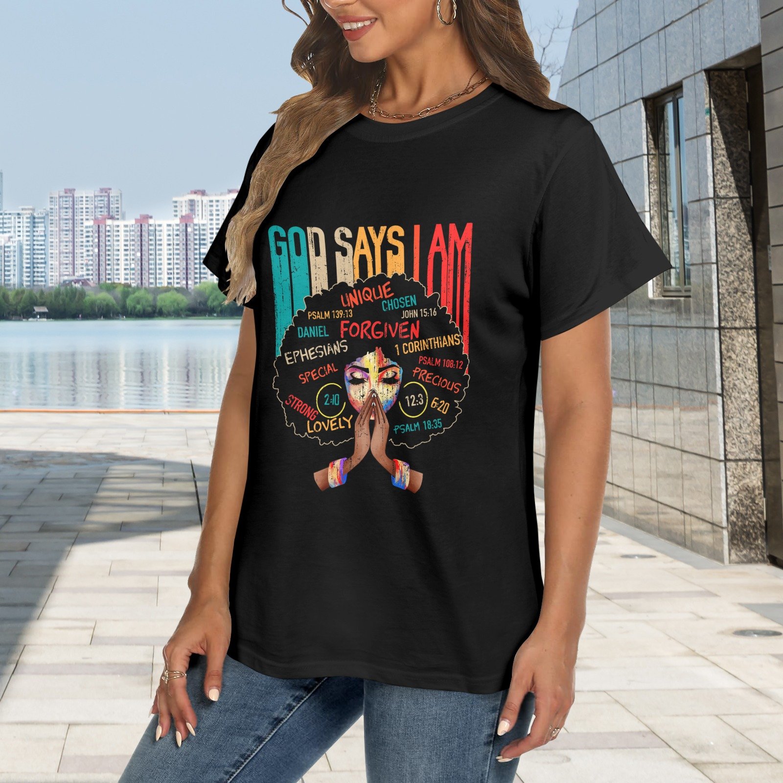 Men’s Christian T-Shirt – Premium Ring-Spun Cotton Faith Graphic Tee - Image 2
