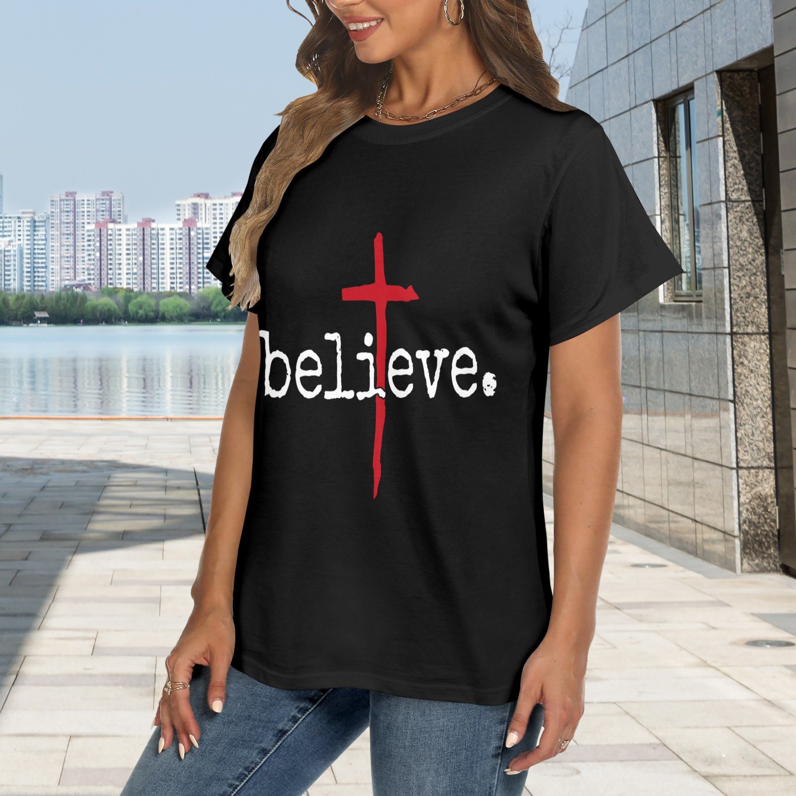Men’s Christian T-Shirt – Premium Ring-Spun Cotton Faith Graphic Tee - Image 2