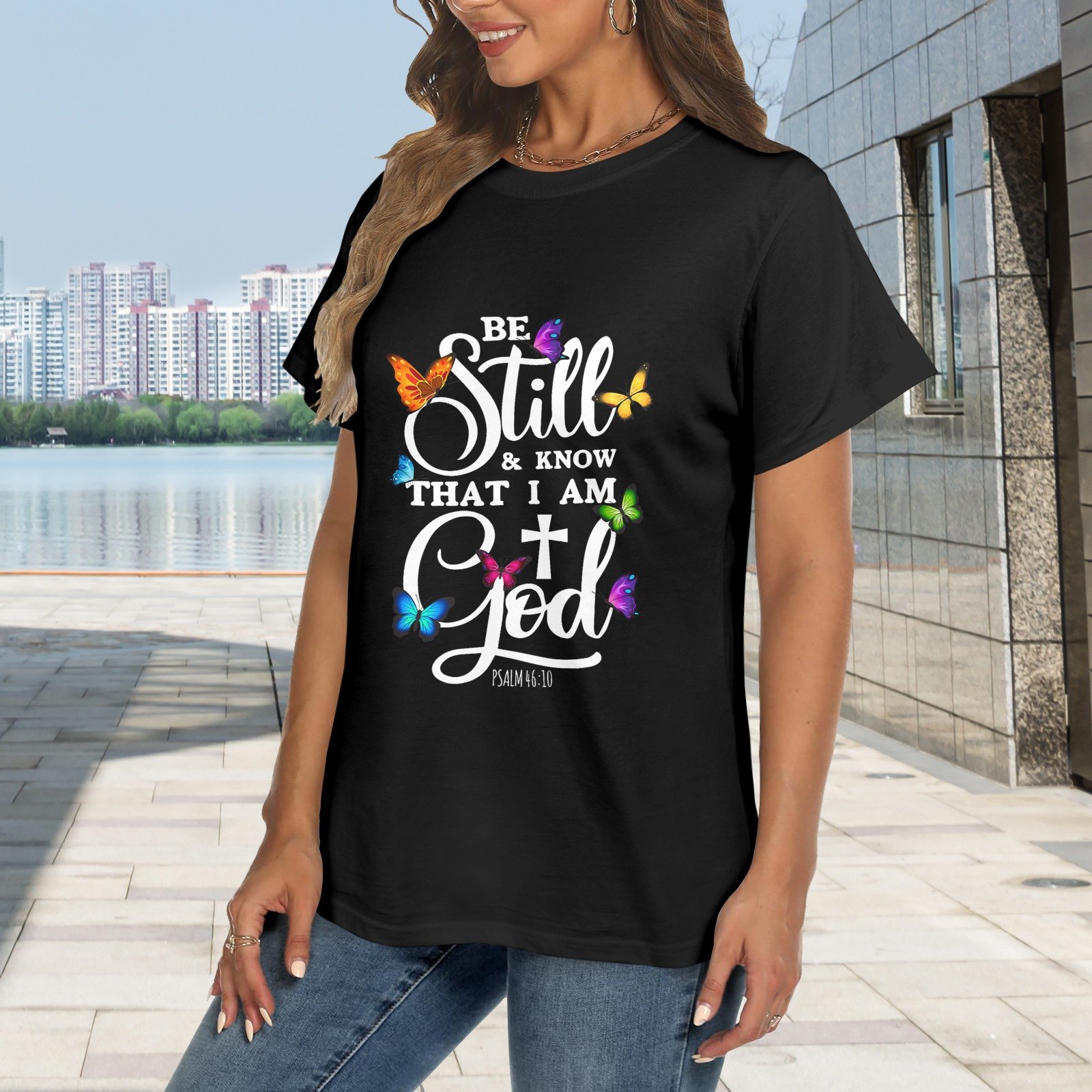 Men’s Christian T-Shirt – Premium Ring-Spun Cotton Faith Graphic Tee - Image 2