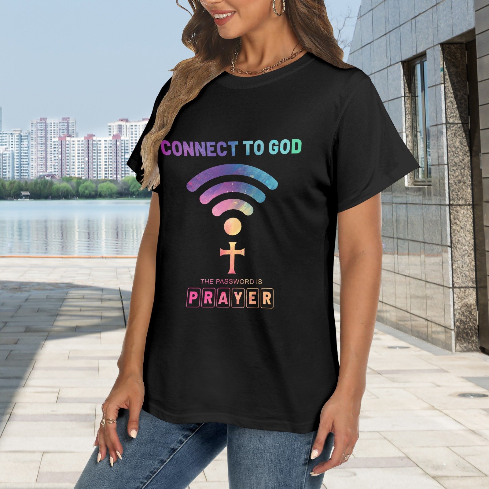 Men’s Christian T-Shirt – Premium Ring-Spun Cotton Faith Graphic Tee - Image 2