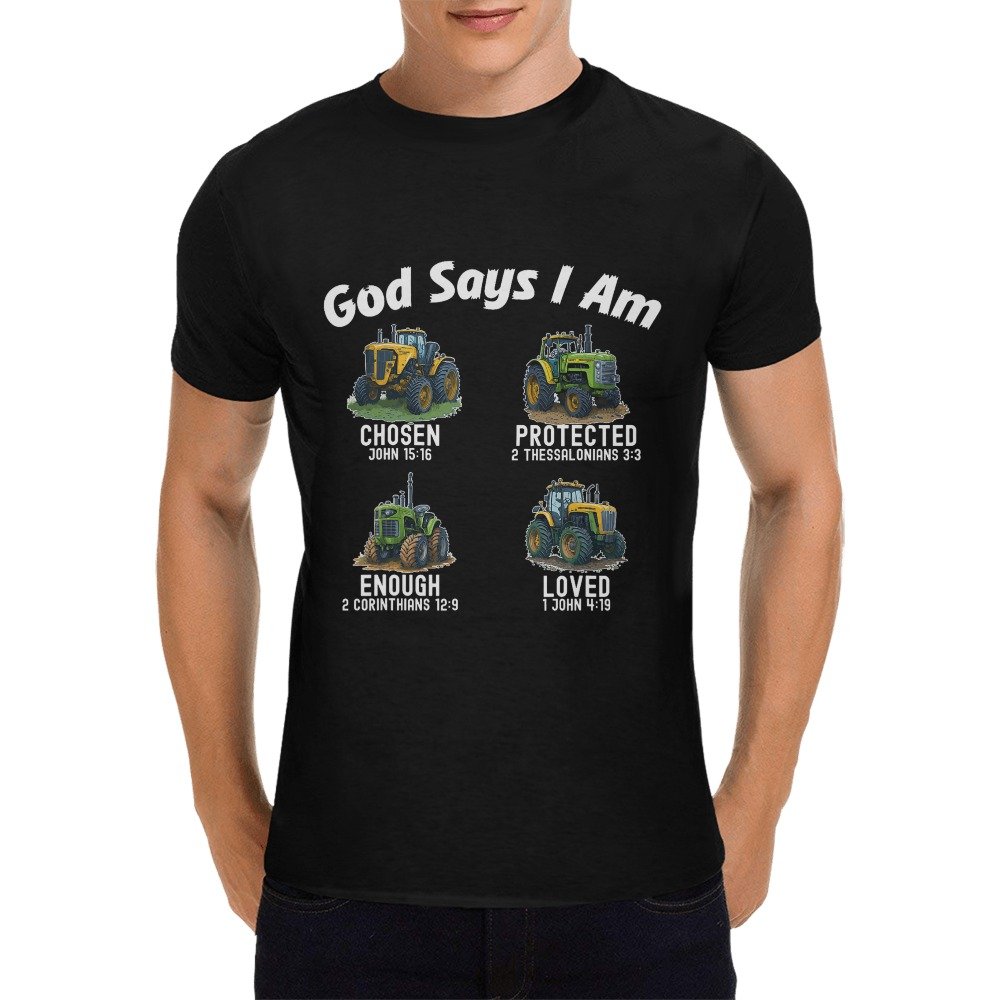 Men’s Christian T-Shirt – Premium Ring-Spun Cotton Faith Graphic Tee - Image 3