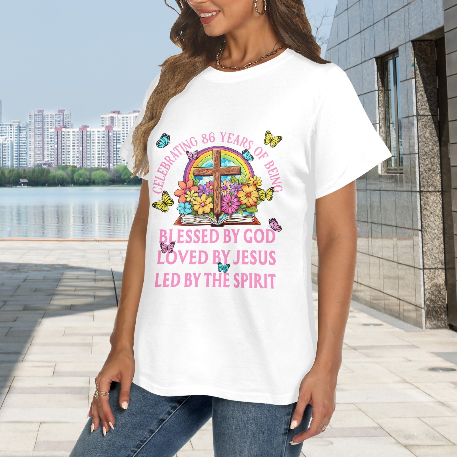Men’s Christian T-Shirt – Premium Ring-Spun Cotton Faith Graphic Tee - Image 2