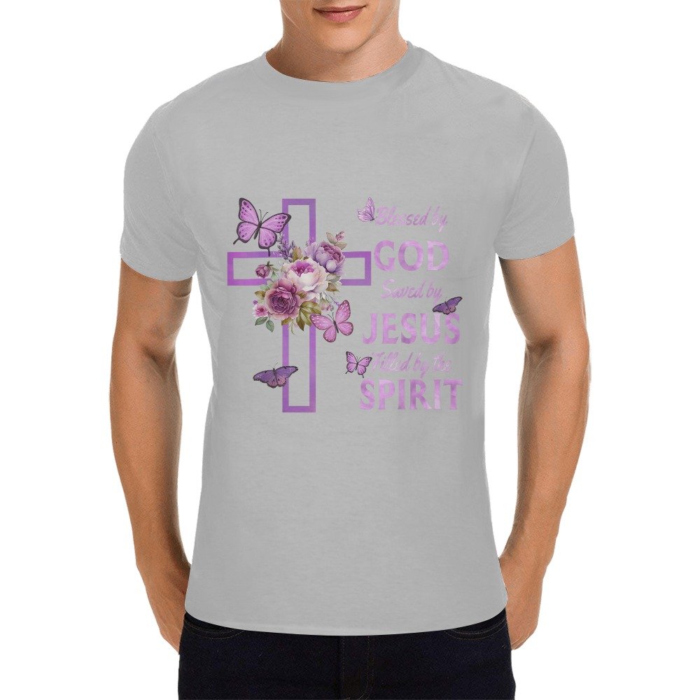 Men’s Christian T-Shirt – Premium Ring-Spun Cotton Faith Graphic Tee - Image 3
