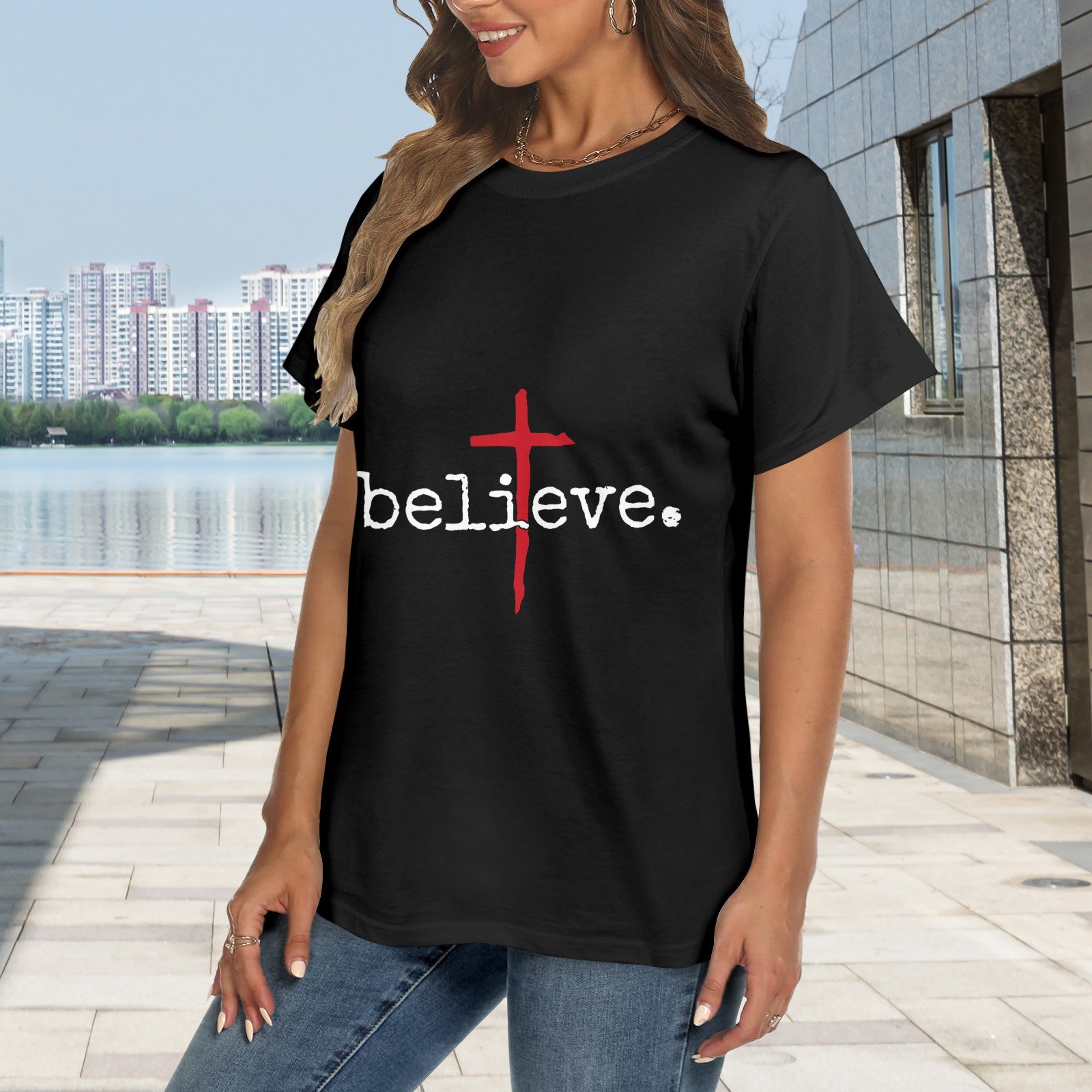 Men’s Christian T-Shirt – Premium Ring-Spun Cotton Faith Graphic Tee - Image 2
