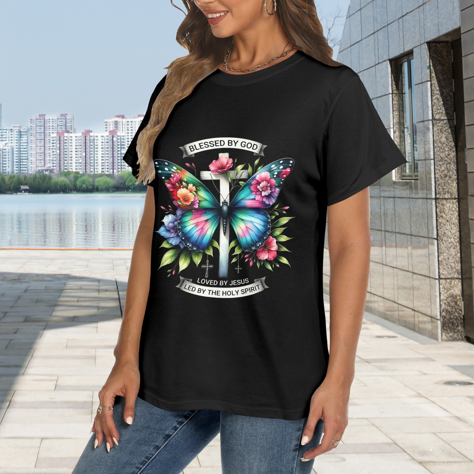 Men’s Christian T-Shirt – Premium Ring-Spun Cotton Faith Graphic Tee - Image 2