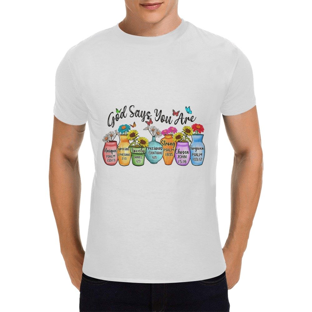Men’s Christian T-Shirt – Premium Ring-Spun Cotton Faith Graphic Tee - Image 3