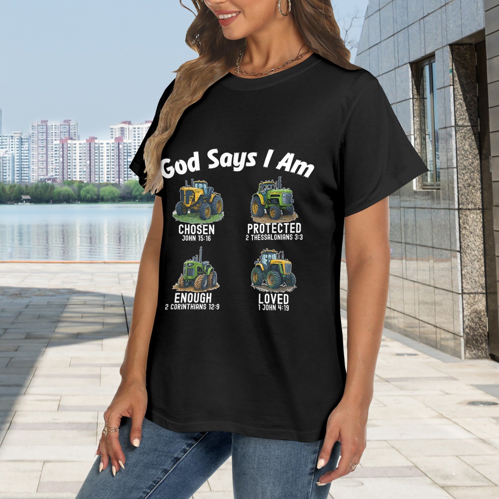Men’s Christian T-Shirt – Premium Ring-Spun Cotton Faith Graphic Tee - Image 2