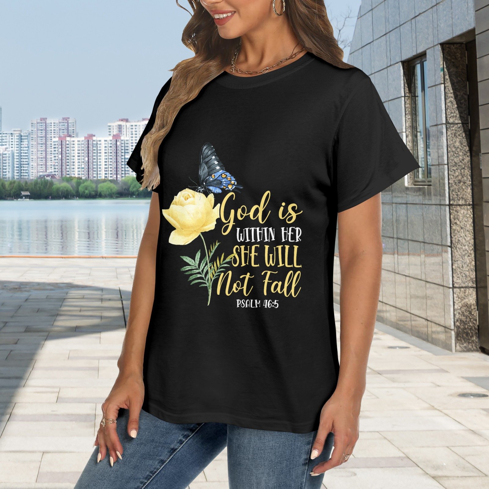 Men’s Christian T-Shirt – Premium Ring-Spun Cotton Faith Graphic Tee - Image 2