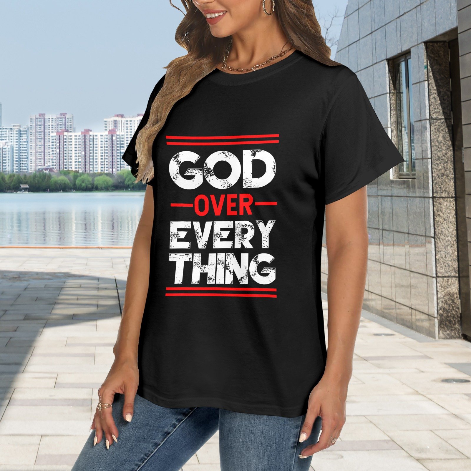 Men’s Christian T-Shirt – Premium Ring-Spun Cotton Faith Graphic Tee - Image 2