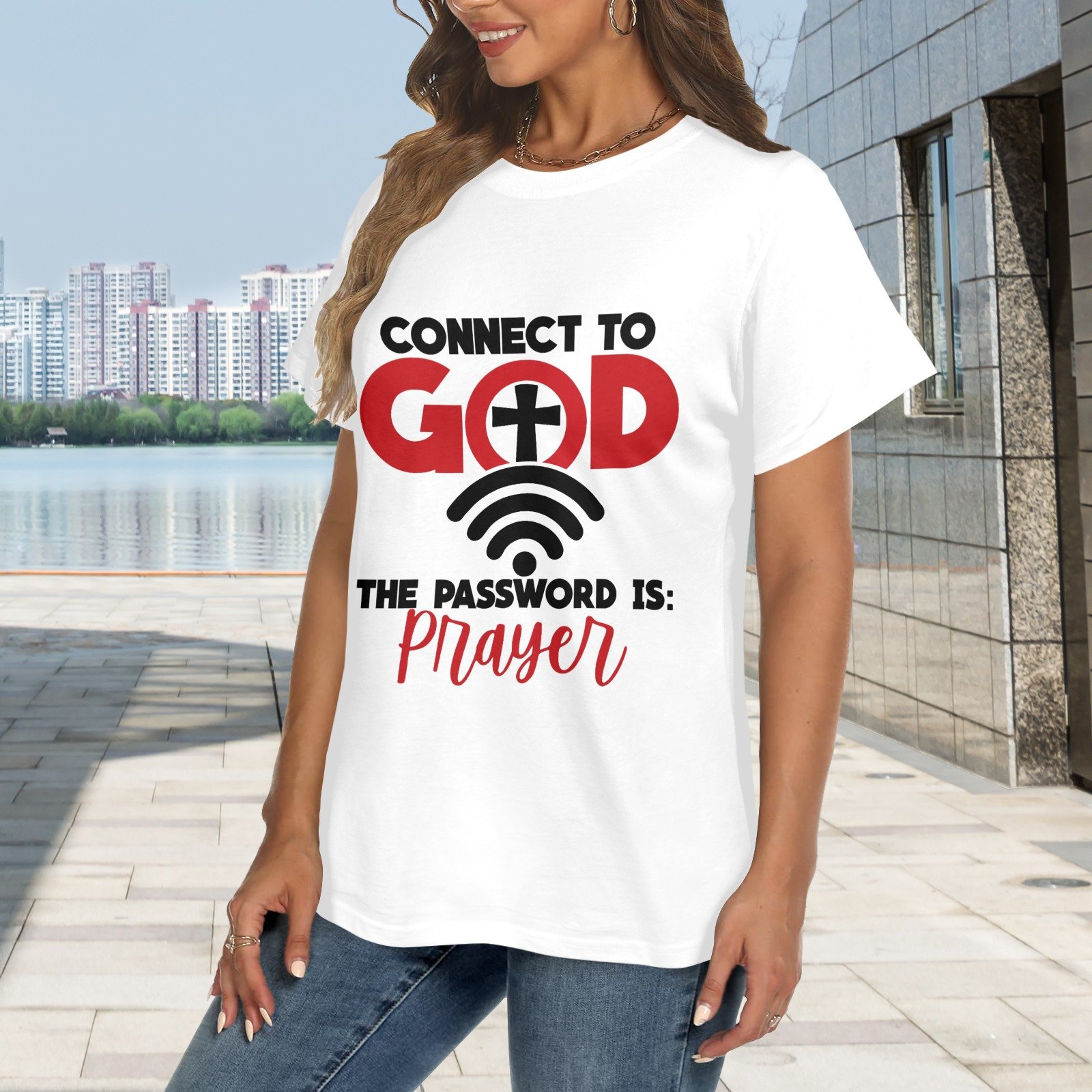 Men’s Christian T-Shirt – Premium Ring-Spun Cotton Faith Graphic Tee - Image 2