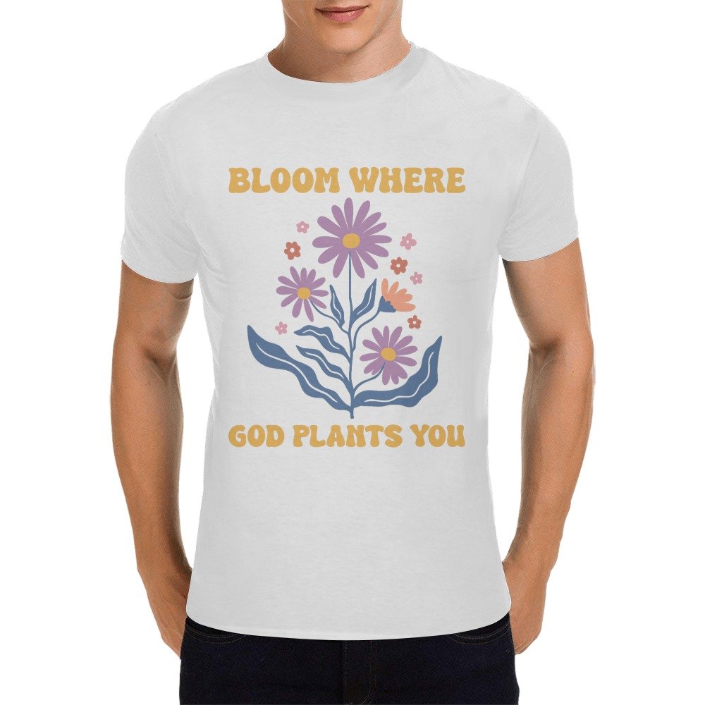 Men’s Christian T-Shirt – Premium Ring-Spun Cotton Faith Graphic Tee - Image 3