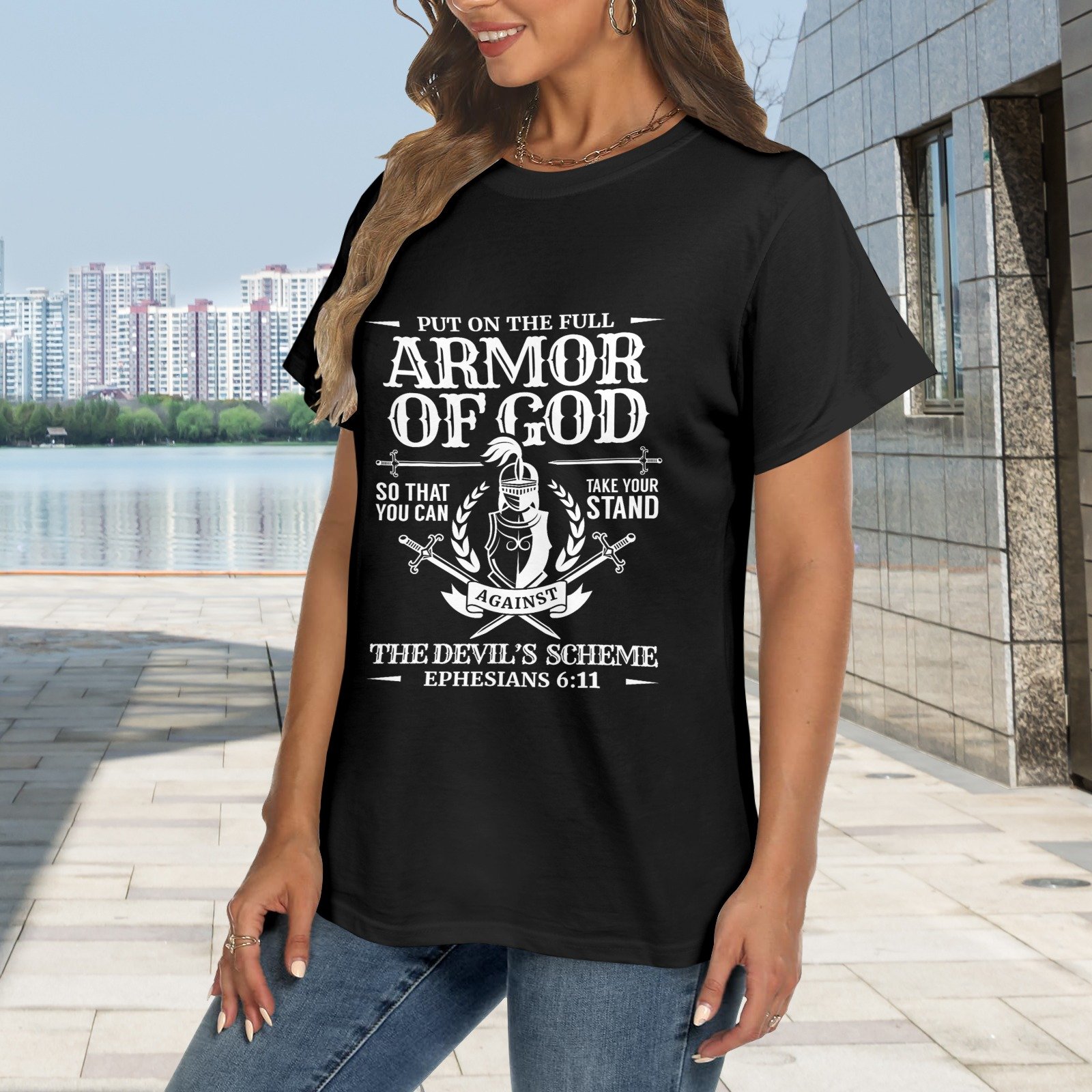 Men’s Christian T-Shirt – Premium Ring-Spun Cotton Faith Graphic Tee - Image 2