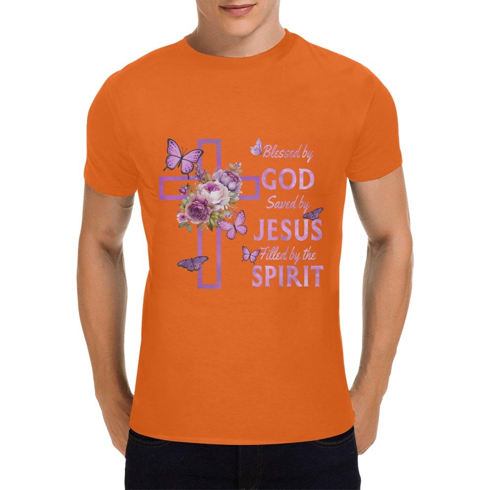 Men’s Christian T-Shirt – Premium Ring-Spun Cotton Faith Graphic Tee - Image 3