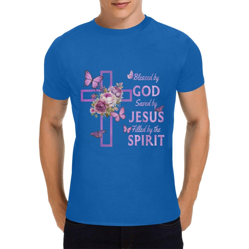 Men’s Christian T-Shirt – Premium Ring-Spun Cotton Faith Graphic Tee - Image 3
