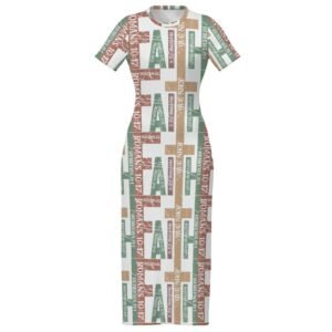 Short Sleeve Bodycon Maxi Dress – Faith-Filled Elegance