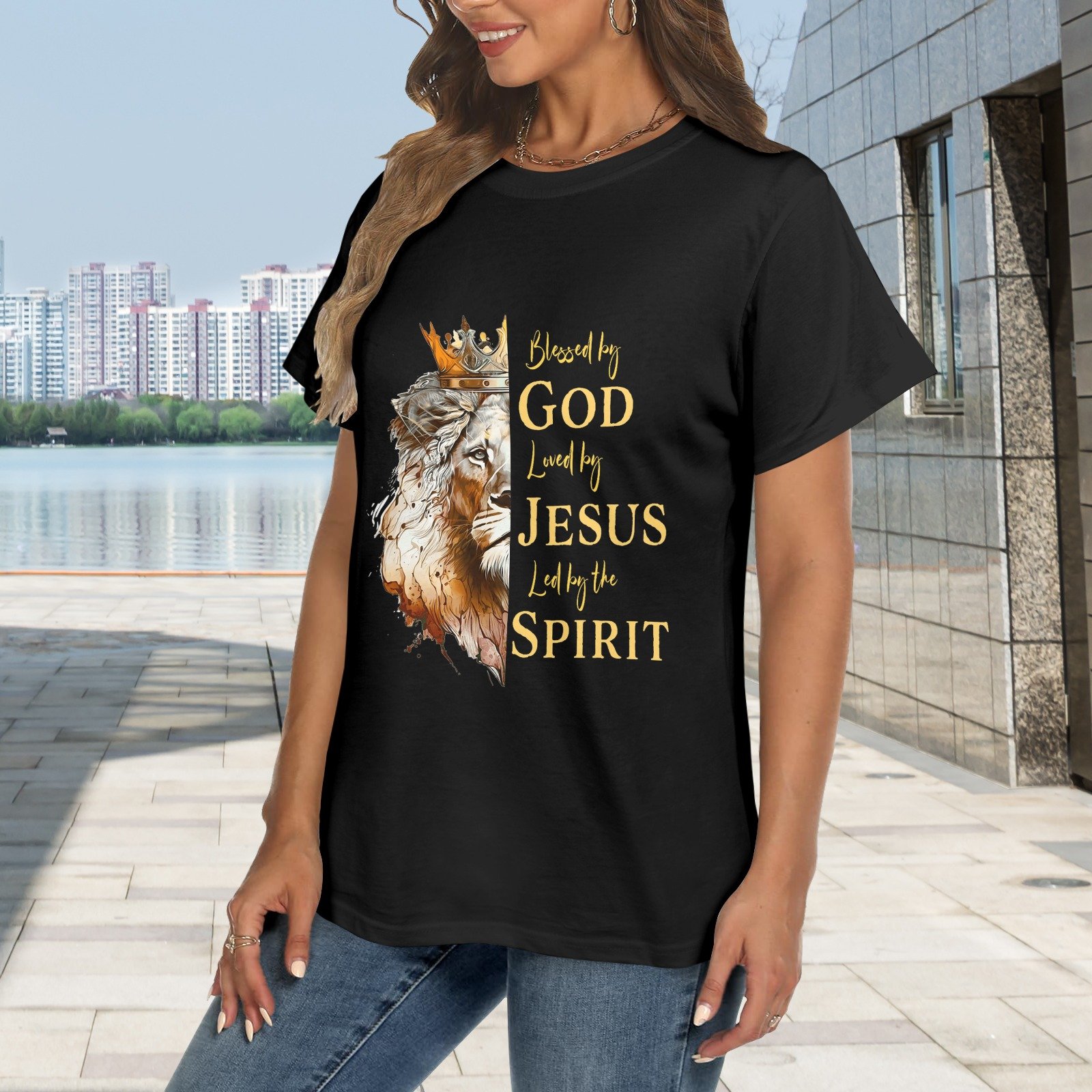 Men’s Christian T-Shirt – Premium Ring-Spun Cotton Faith Graphic Tee - Image 2
