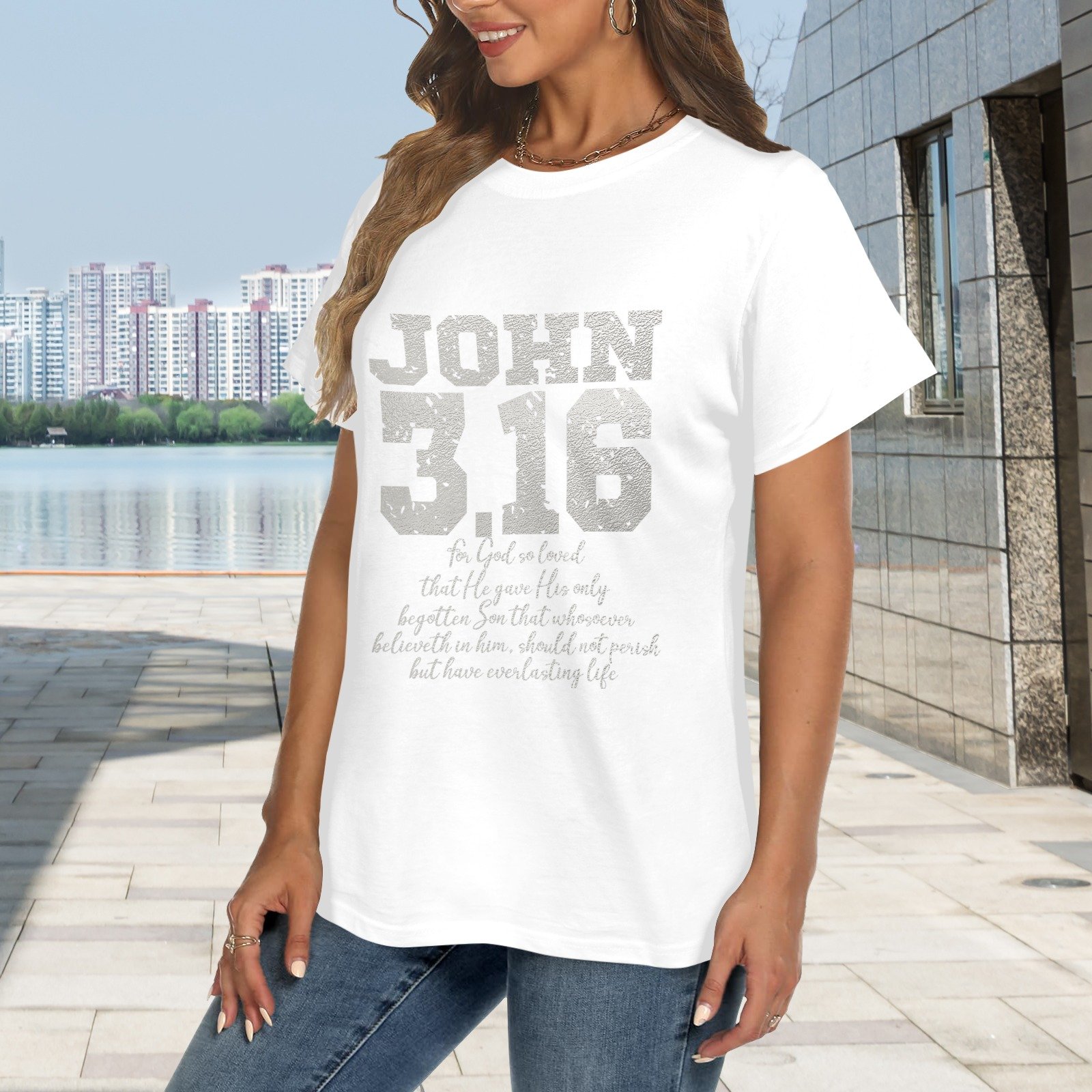 Men’s Christian T-Shirt – Premium Ring-Spun Cotton Faith Graphic Tee - Image 2