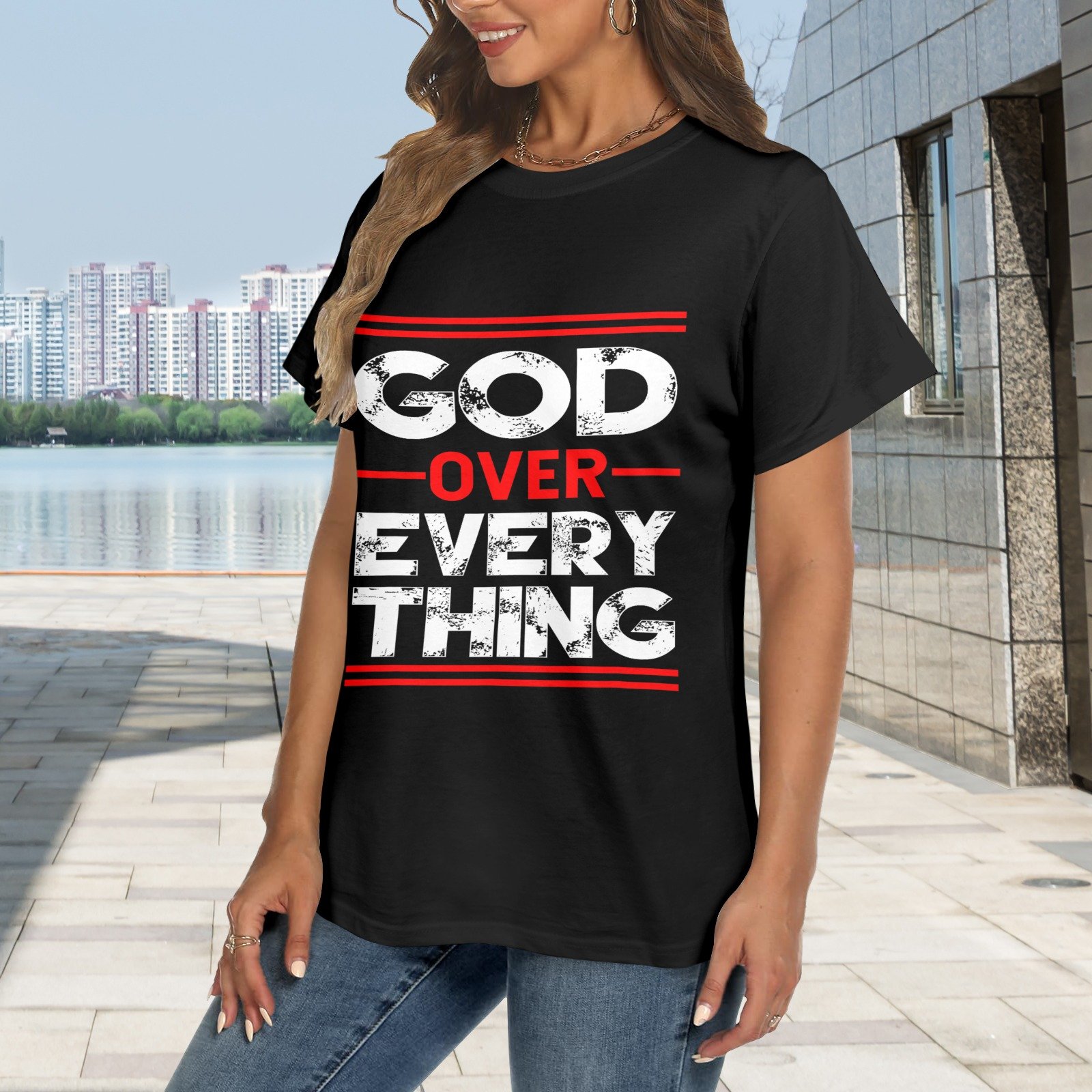 Men’s Christian T-Shirt – Premium Ring-Spun Cotton Faith Graphic Tee - Image 2