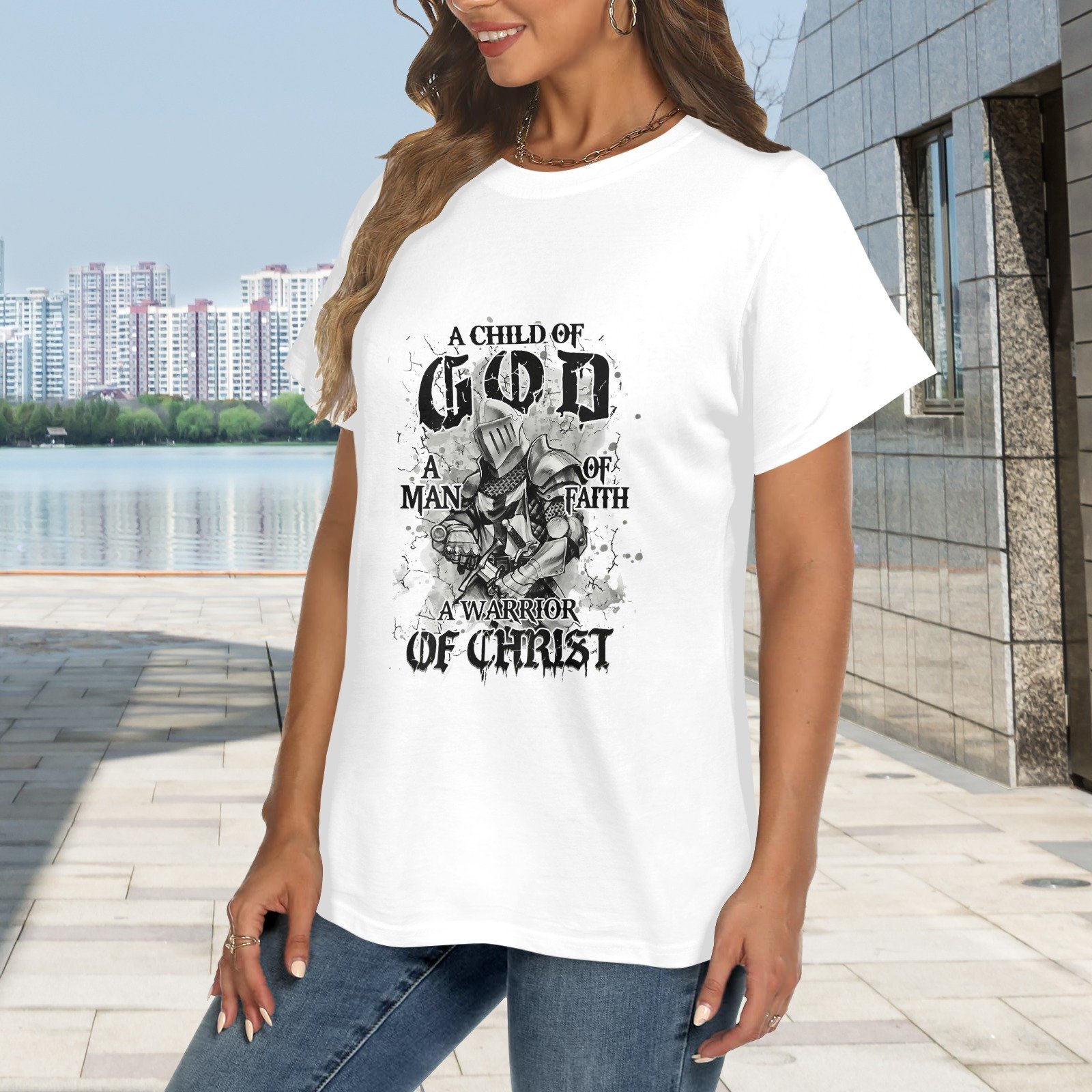 Men’s Christian T-Shirt – Premium Ring-Spun Cotton Faith Graphic Tee - Image 2