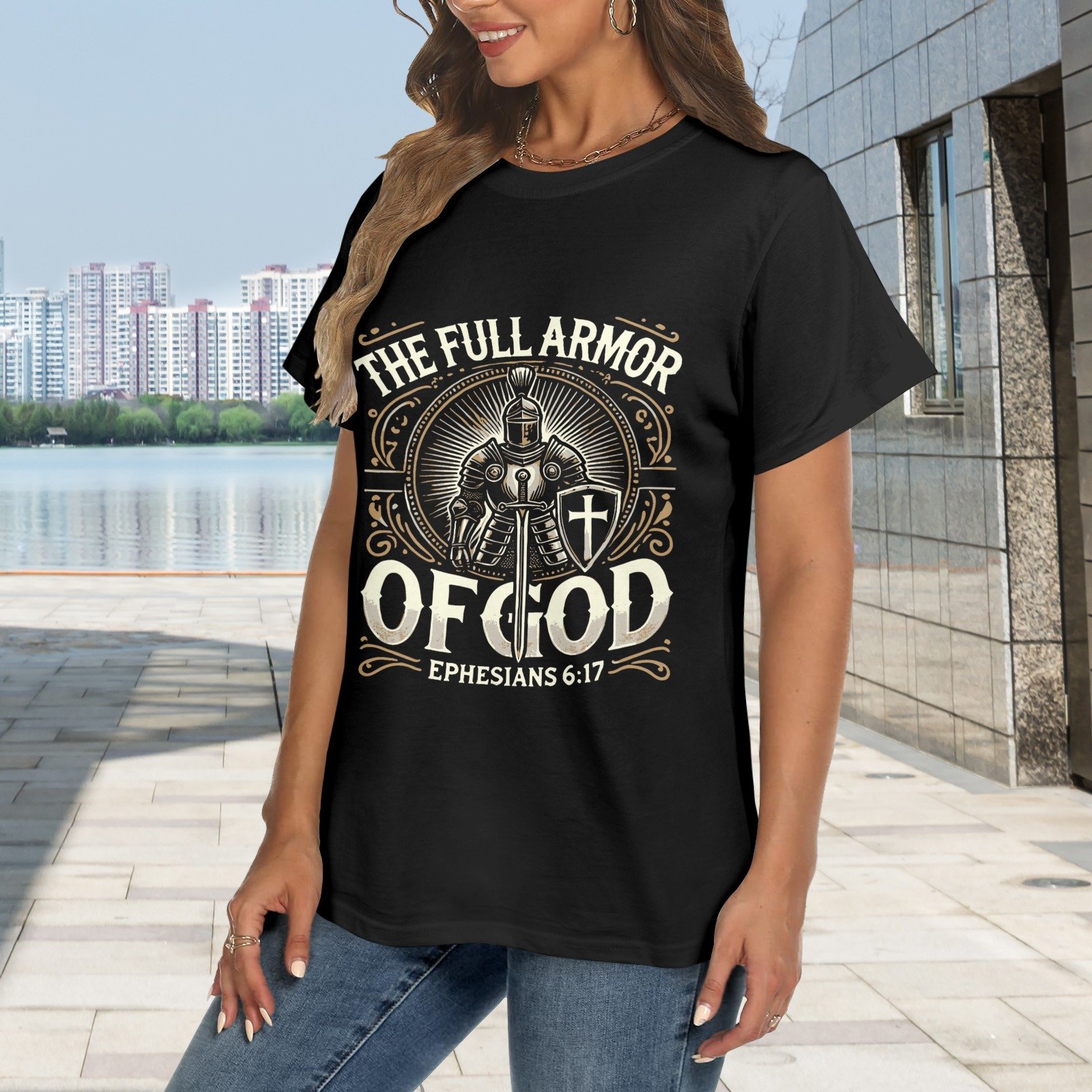 Men’s Christian T-Shirt – Premium Ring-Spun Cotton Faith Graphic Tee - Image 2