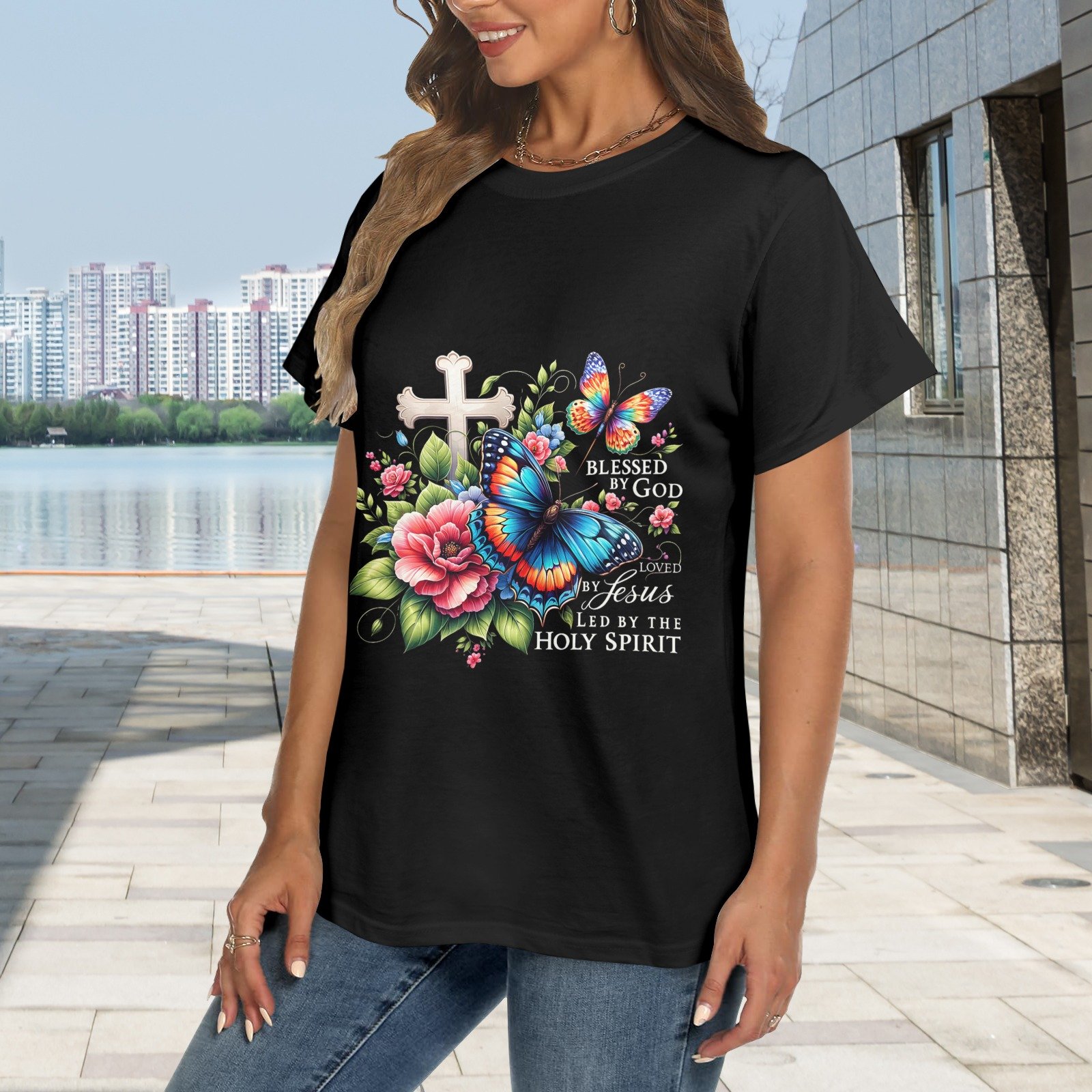 Men’s Christian T-Shirt – Premium Ring-Spun Cotton Faith Graphic Tee - Image 2