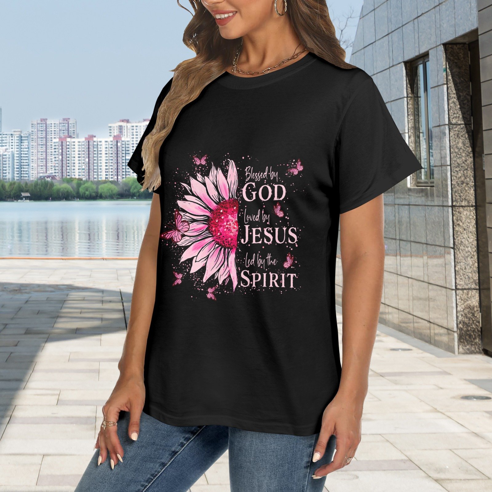 Men’s Christian T-Shirt – Premium Ring-Spun Cotton Faith Graphic Tee - Image 2