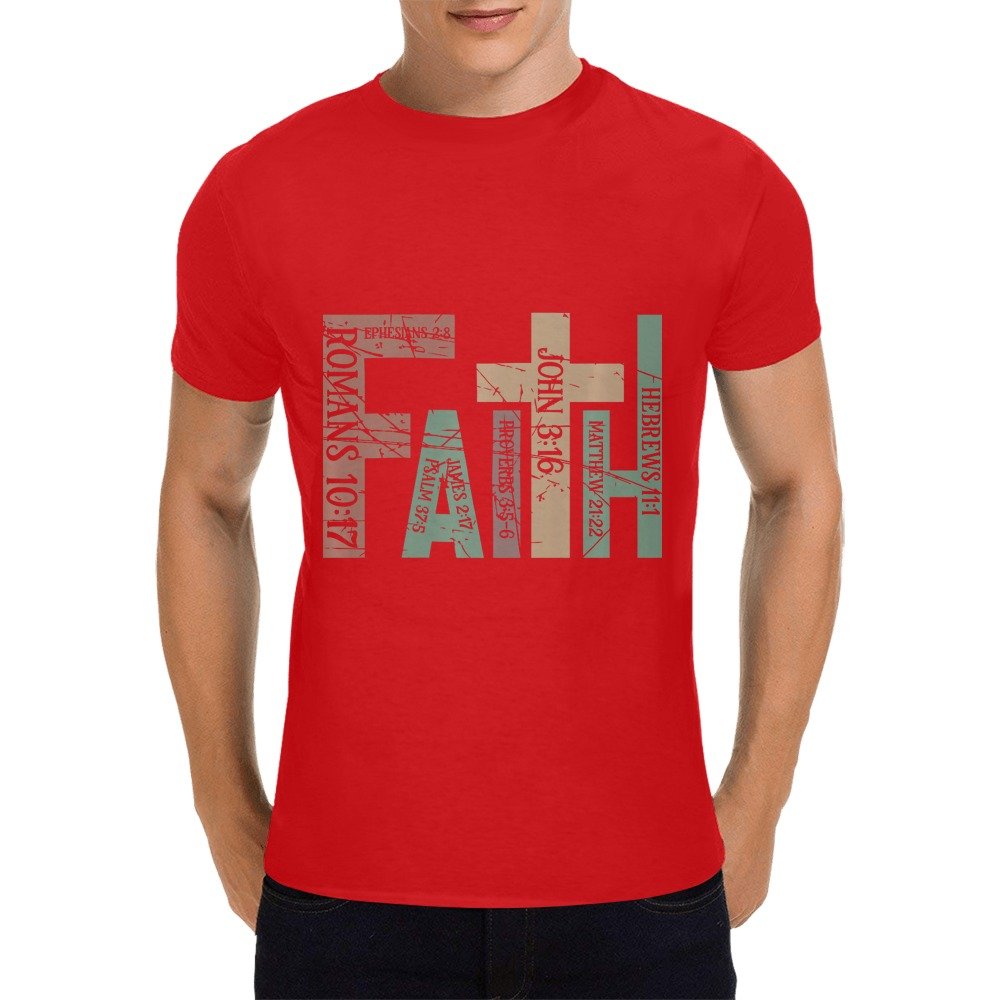 Men’s Christian T-Shirt – Premium Ring-Spun Cotton Faith Graphic Tee - Image 3