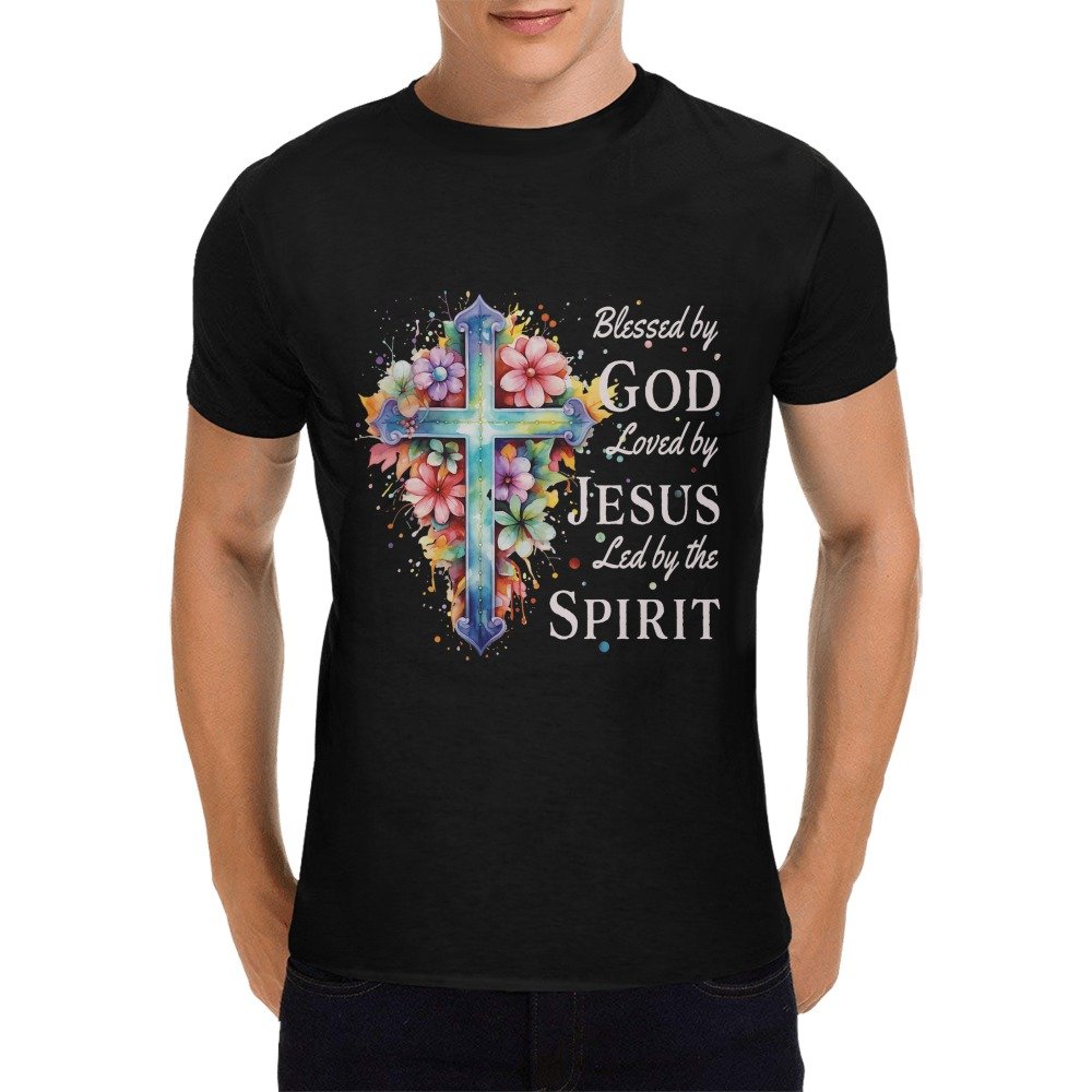Men’s Christian T-Shirt – Premium Ring-Spun Cotton Faith Graphic Tee - Image 3