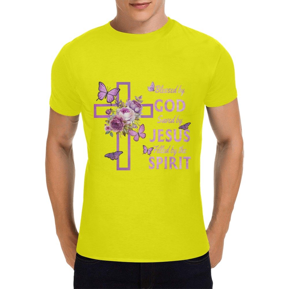 Men’s Christian T-Shirt – Premium Ring-Spun Cotton Faith Graphic Tee - Image 3