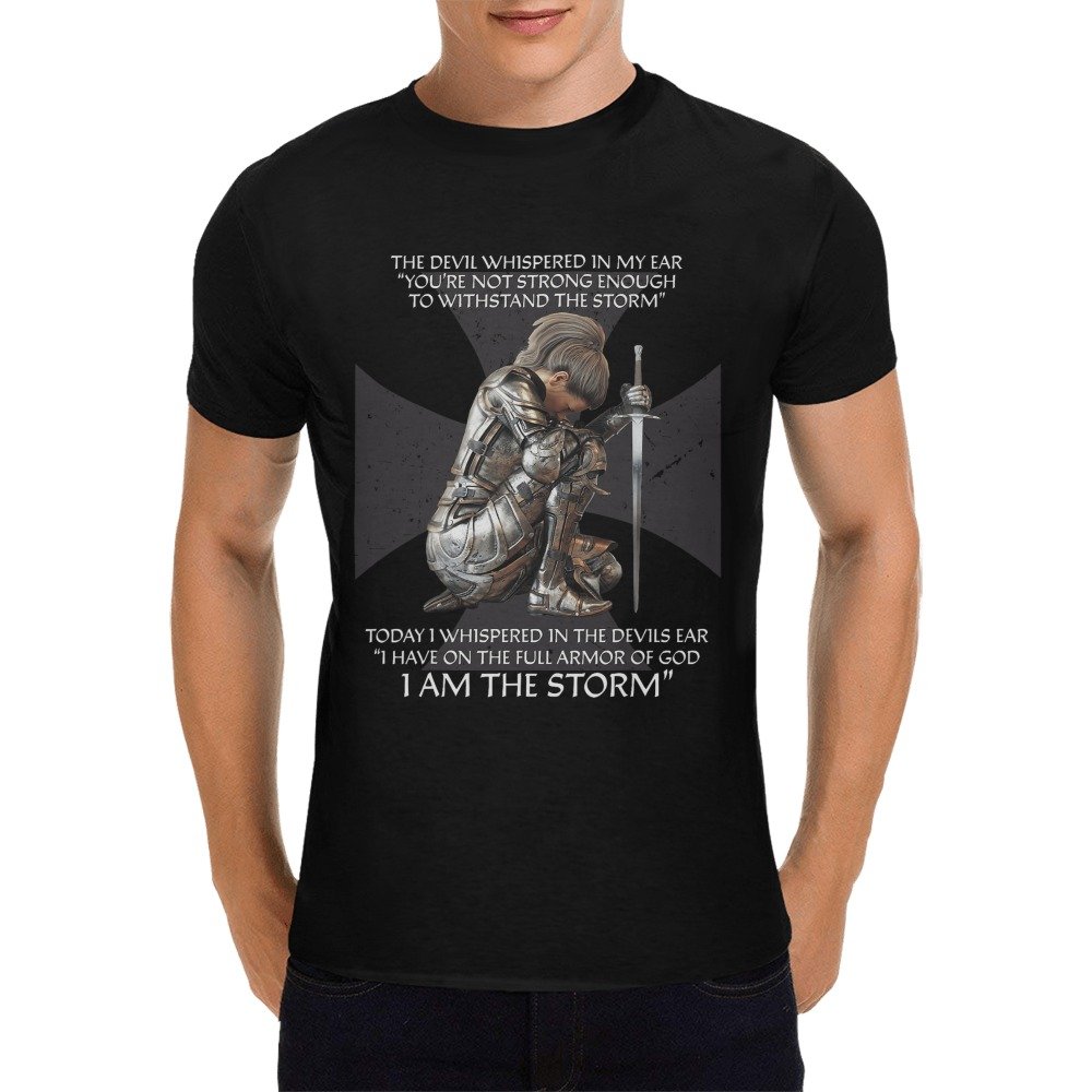 Men’s Christian T-Shirt – Premium Ring-Spun Cotton Faith Graphic Tee - Image 3