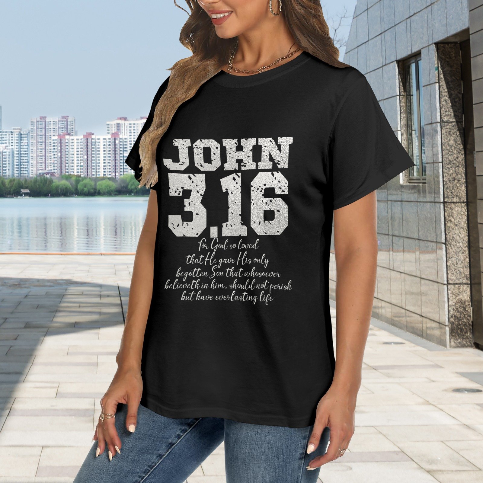 Men’s Christian T-Shirt – Premium Ring-Spun Cotton Faith Graphic Tee - Image 2