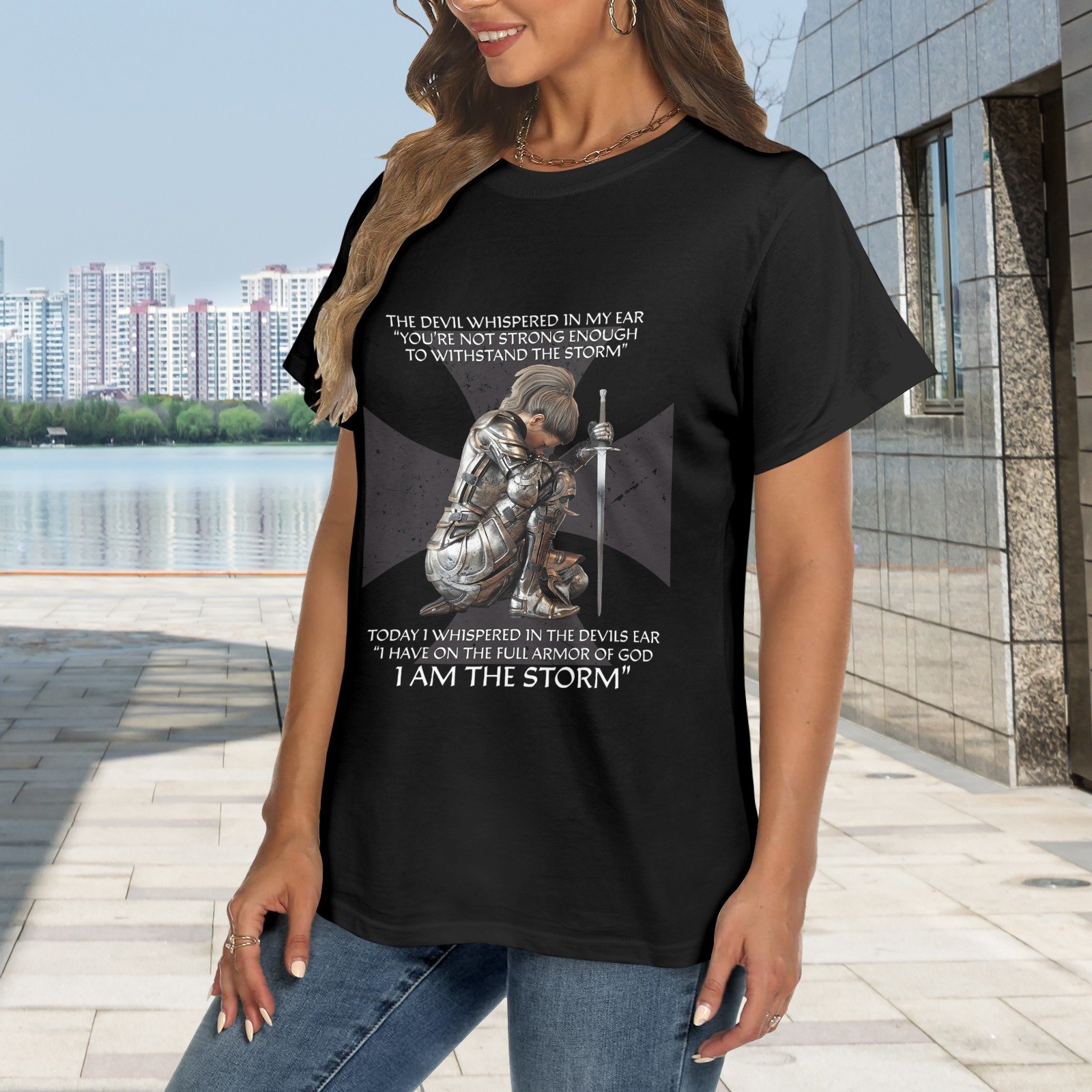 Men’s Christian T-Shirt – Premium Ring-Spun Cotton Faith Graphic Tee - Image 2
