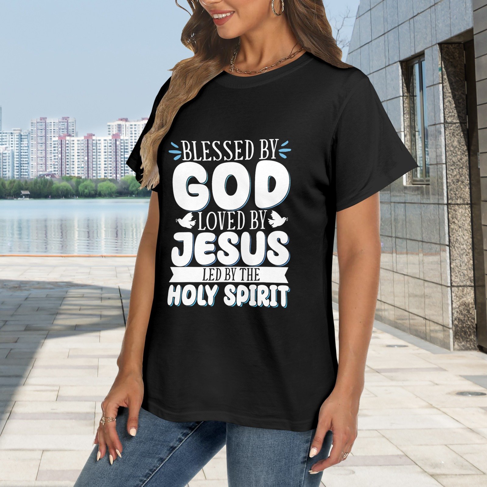 Men’s Christian T-Shirt – Premium Ring-Spun Cotton Faith Graphic Tee - Image 2