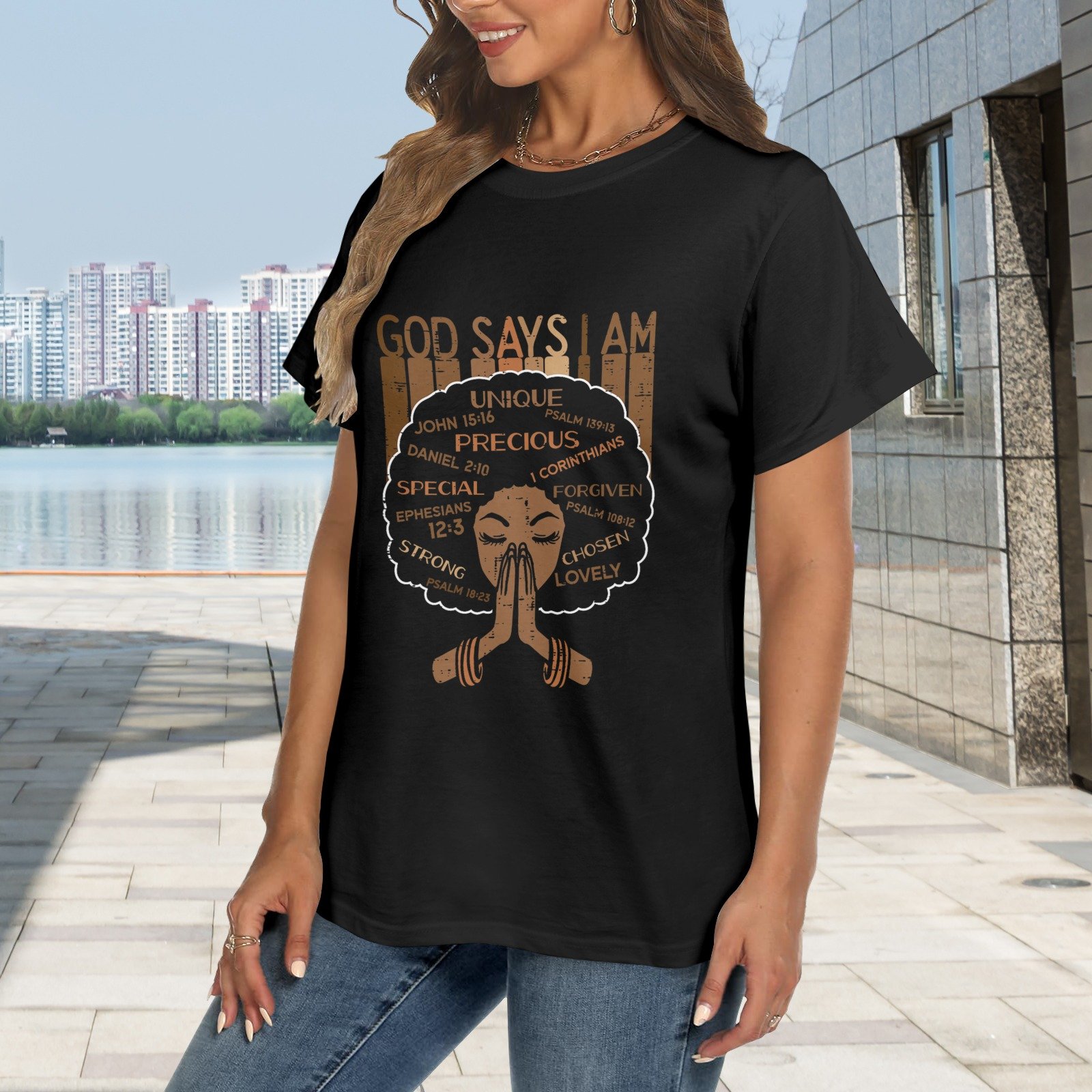 Men’s Christian T-Shirt – Premium Ring-Spun Cotton Faith Graphic Tee - Image 2
