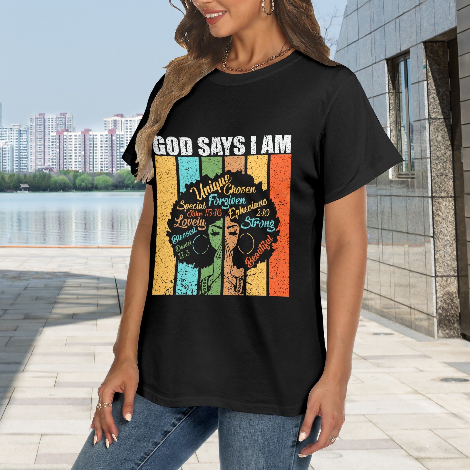 Men’s Christian T-Shirt – Premium Ring-Spun Cotton Faith Graphic Tee - Image 2