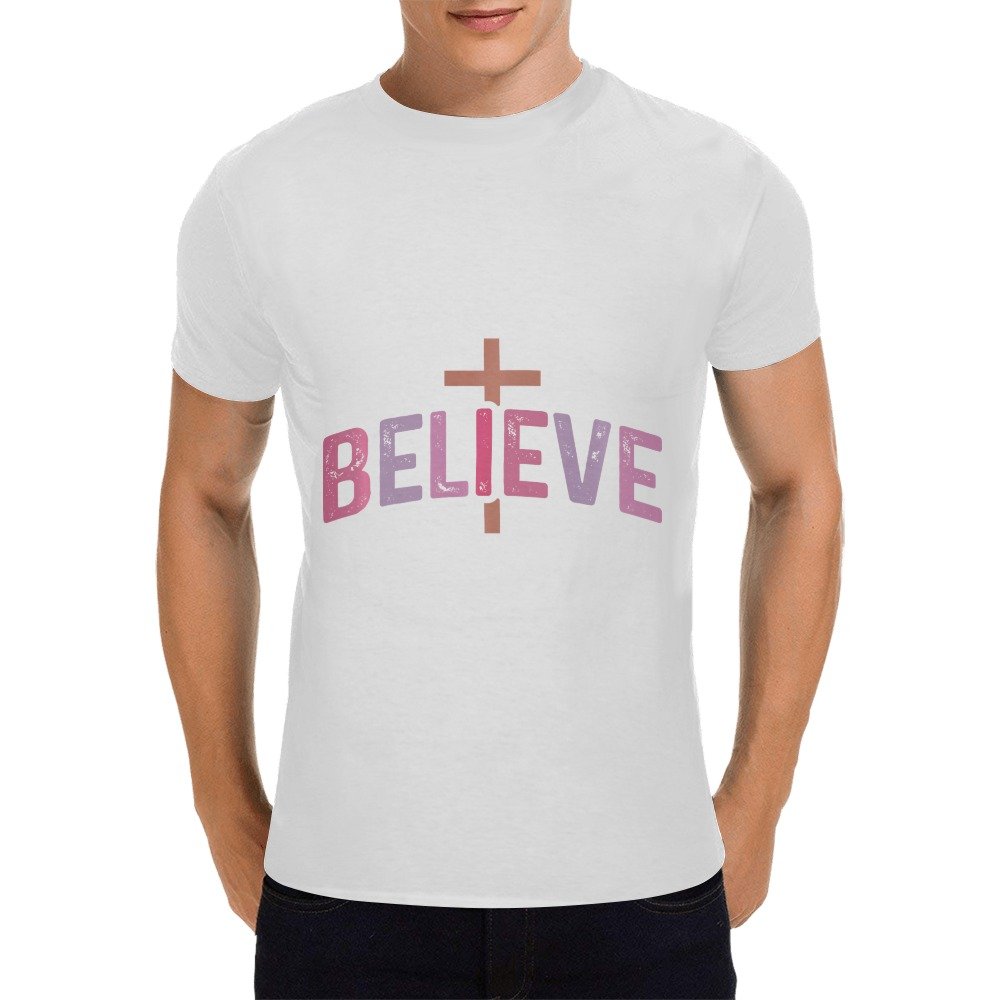 Men’s Christian T-Shirt – Premium Ring-Spun Cotton Faith Graphic Tee - Image 3