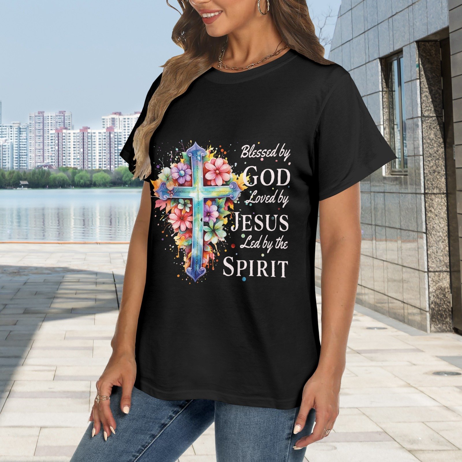 Men’s Christian T-Shirt – Premium Ring-Spun Cotton Faith Graphic Tee - Image 2
