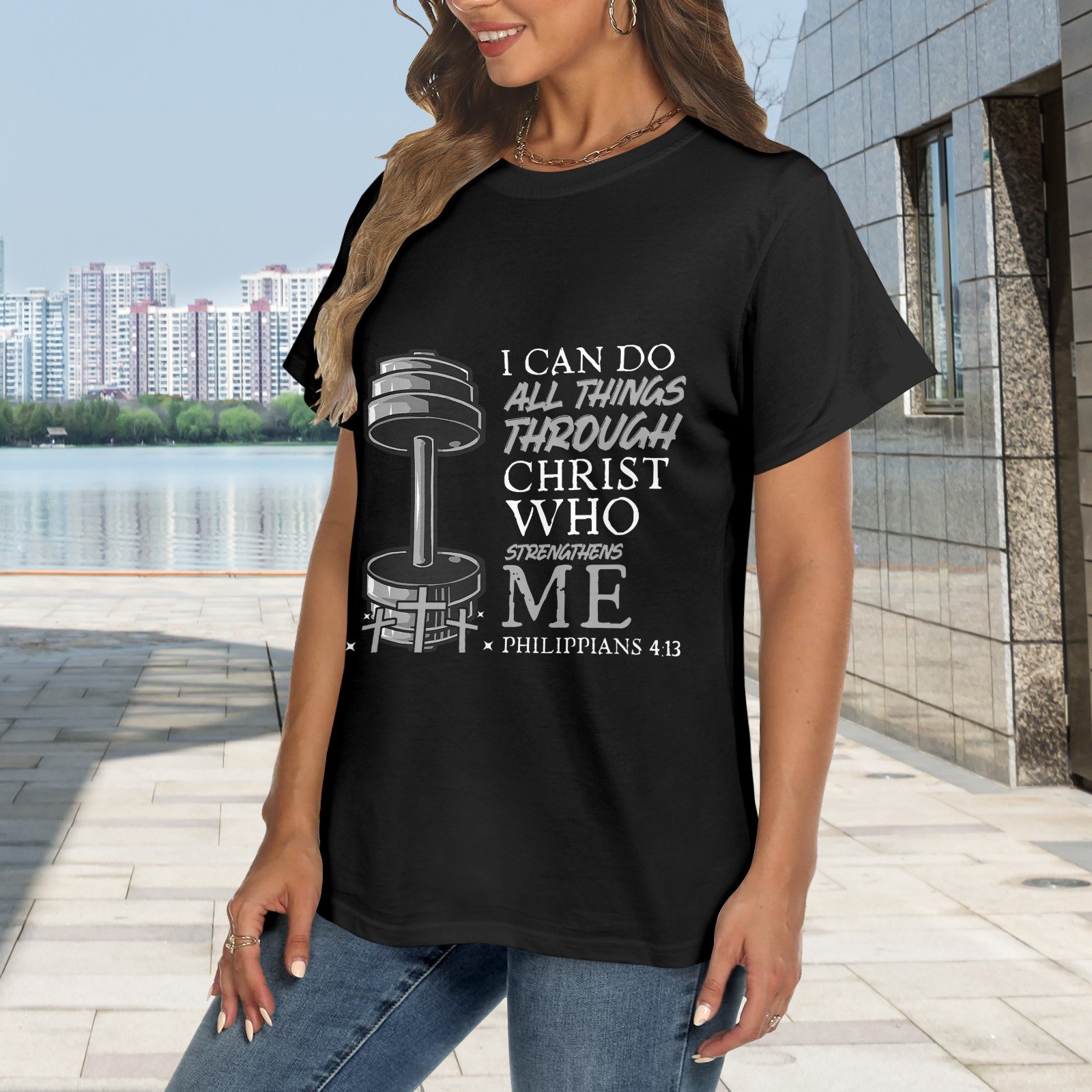 Men’s Christian T-Shirt – Premium Ring-Spun Cotton Faith Graphic Tee - Image 2
