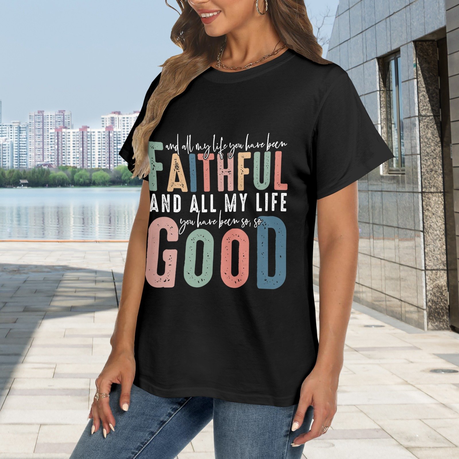 Men’s Christian T-Shirt – Premium Ring-Spun Cotton Faith Graphic Tee - Image 2