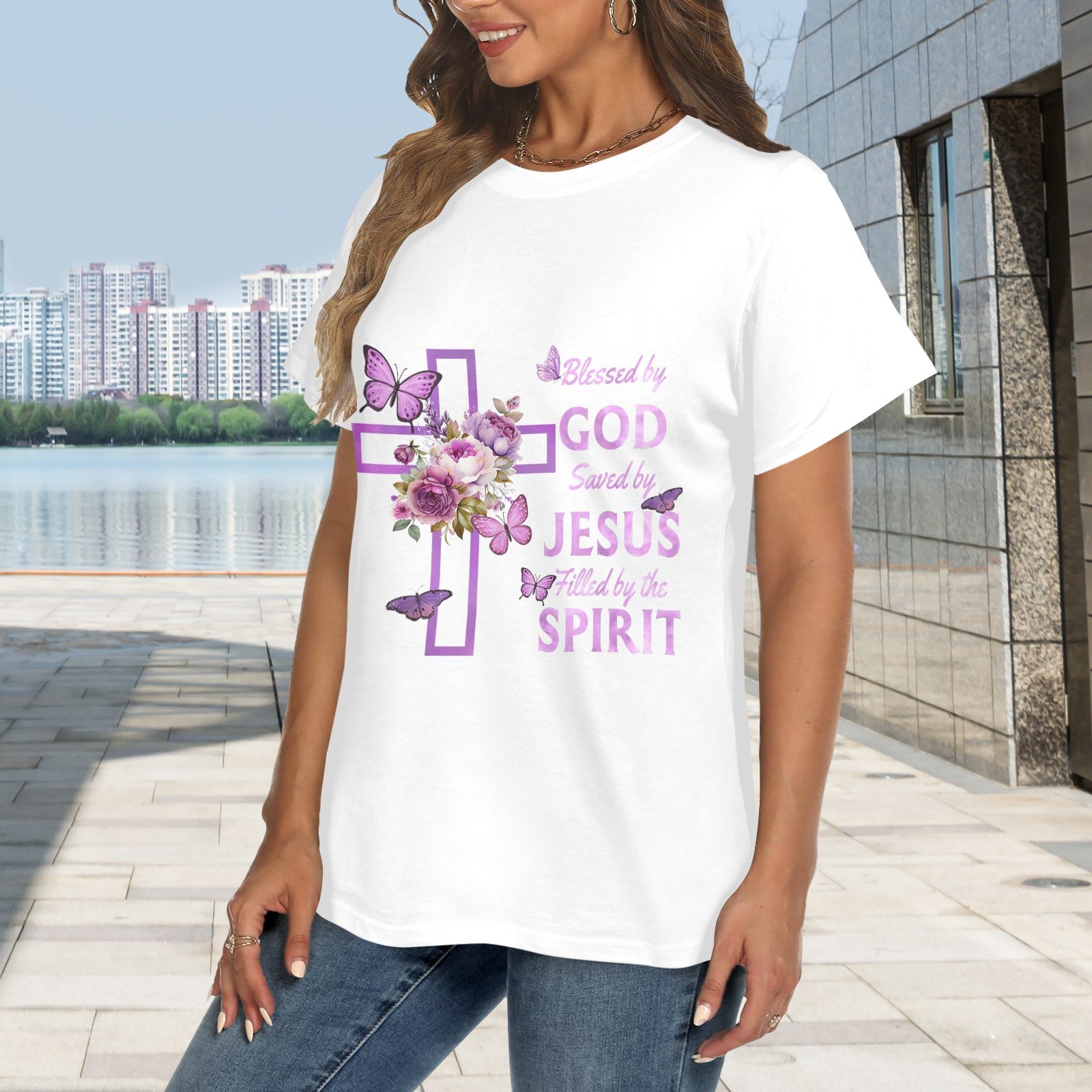Men’s Christian T-Shirt – Premium Ring-Spun Cotton Faith Graphic Tee - Image 2