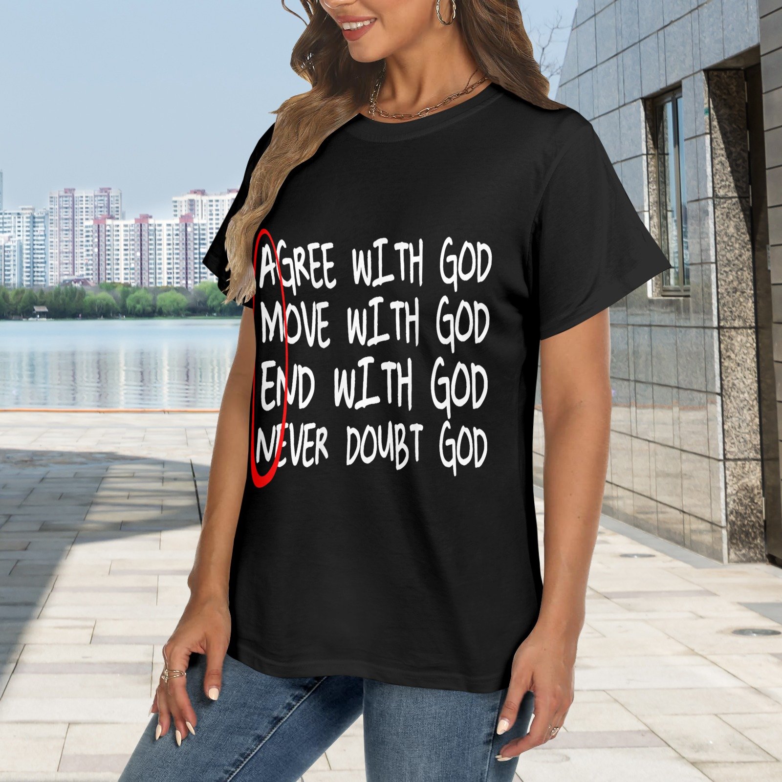 Men’s Christian T-Shirt – Premium Ring-Spun Cotton Faith Graphic Tee - Image 2