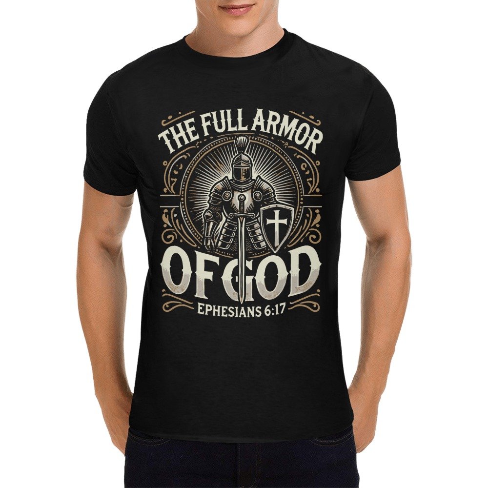 Men’s Christian T-Shirt – Premium Ring-Spun Cotton Faith Graphic Tee - Image 3