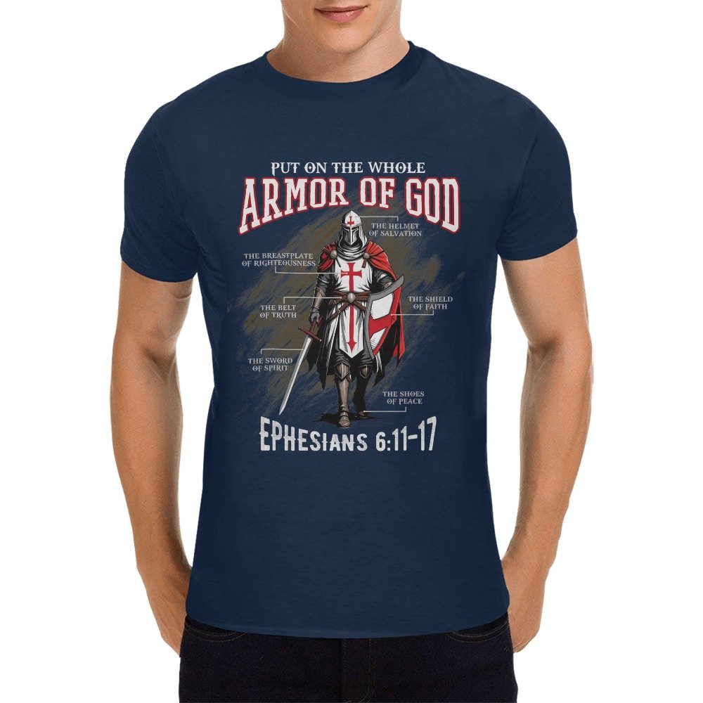 Men’s Christian T-Shirt – Premium Ring-Spun Cotton Faith Graphic Tee - Image 3