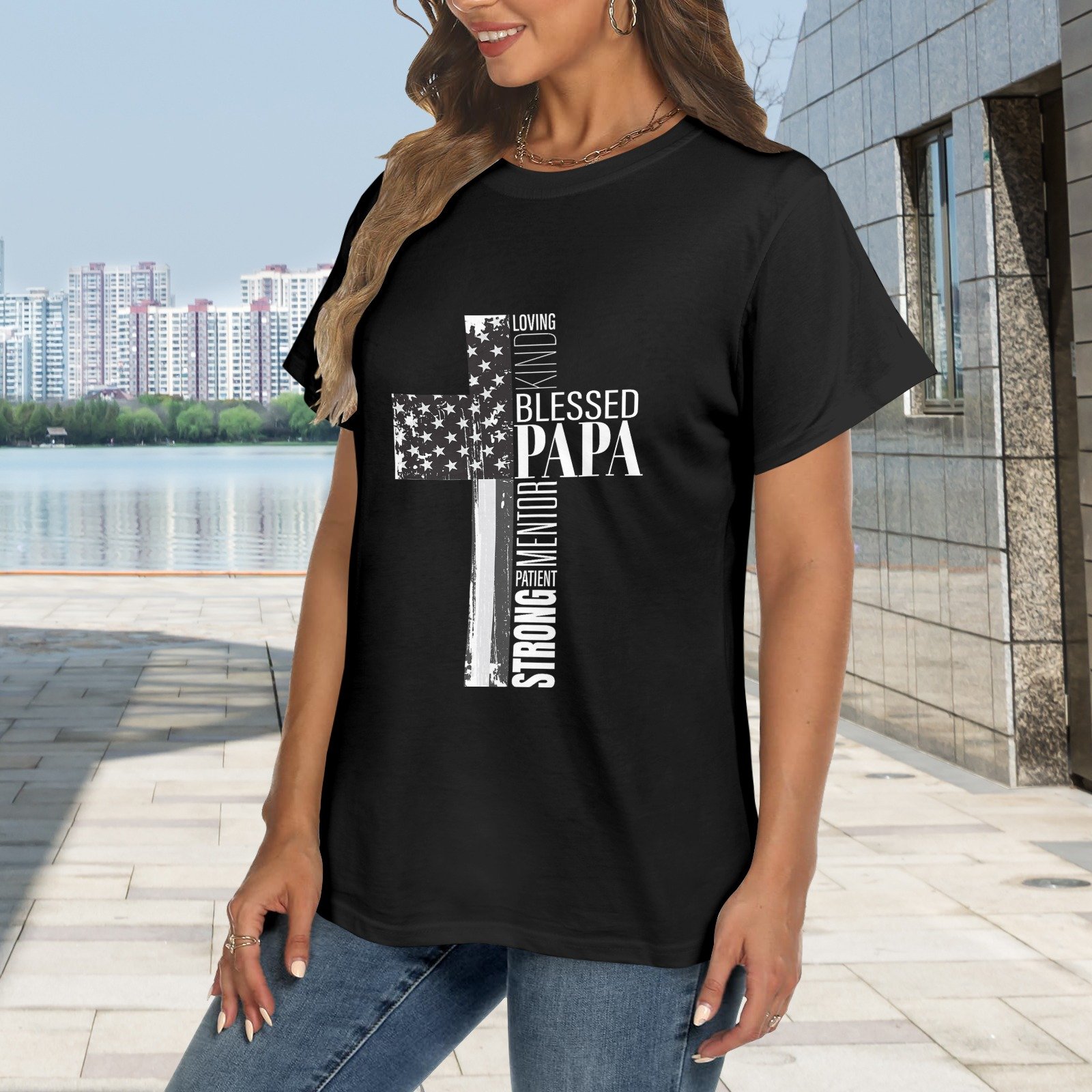 Men’s Christian T-Shirt – Premium Ring-Spun Cotton Faith Graphic Tee - Image 2