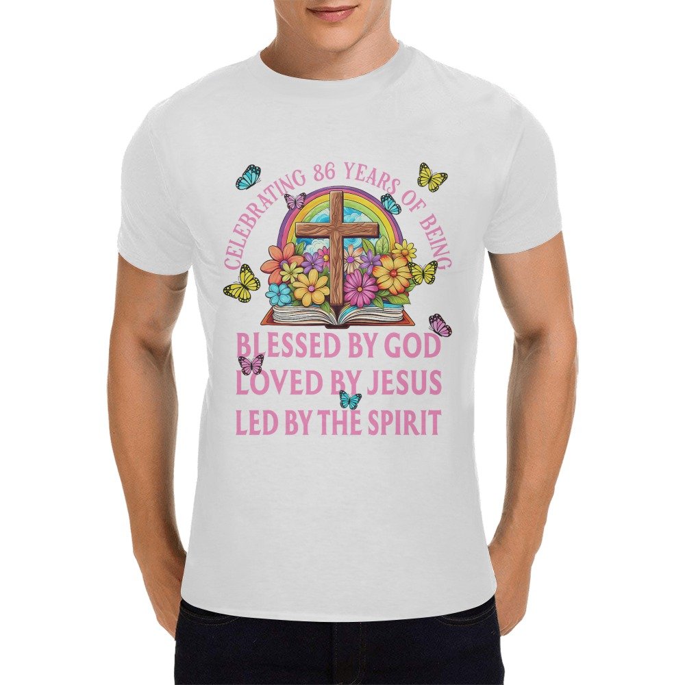 Men’s Christian T-Shirt – Premium Ring-Spun Cotton Faith Graphic Tee - Image 3