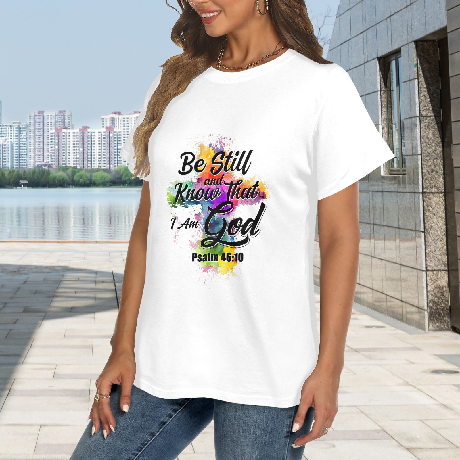 Men’s Christian T-Shirt – Premium Ring-Spun Cotton Faith Graphic Tee - Image 2