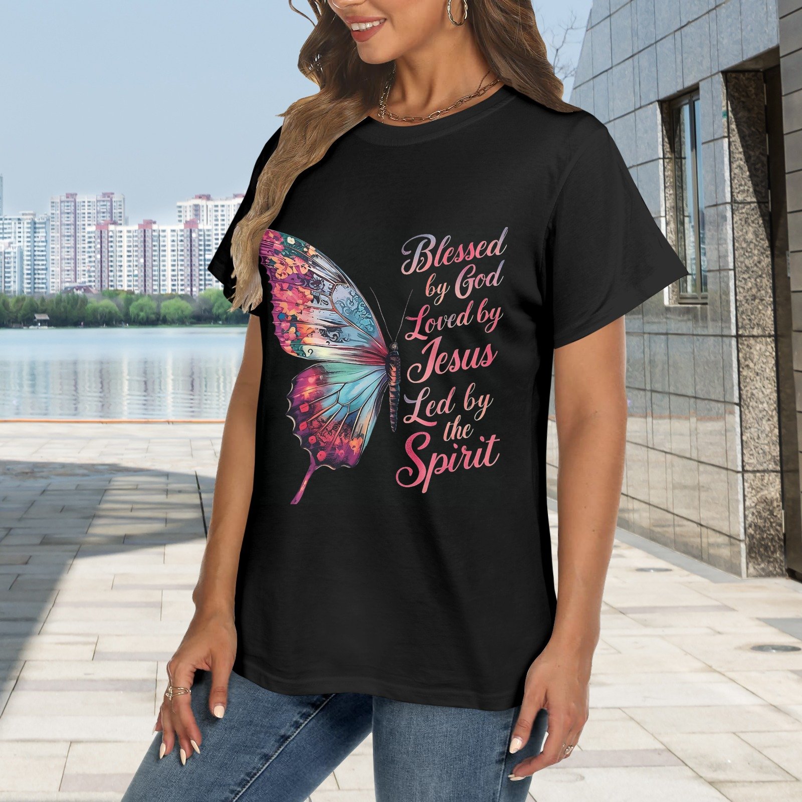Men’s Christian T-Shirt – Premium Ring-Spun Cotton Faith Graphic Tee - Image 2
