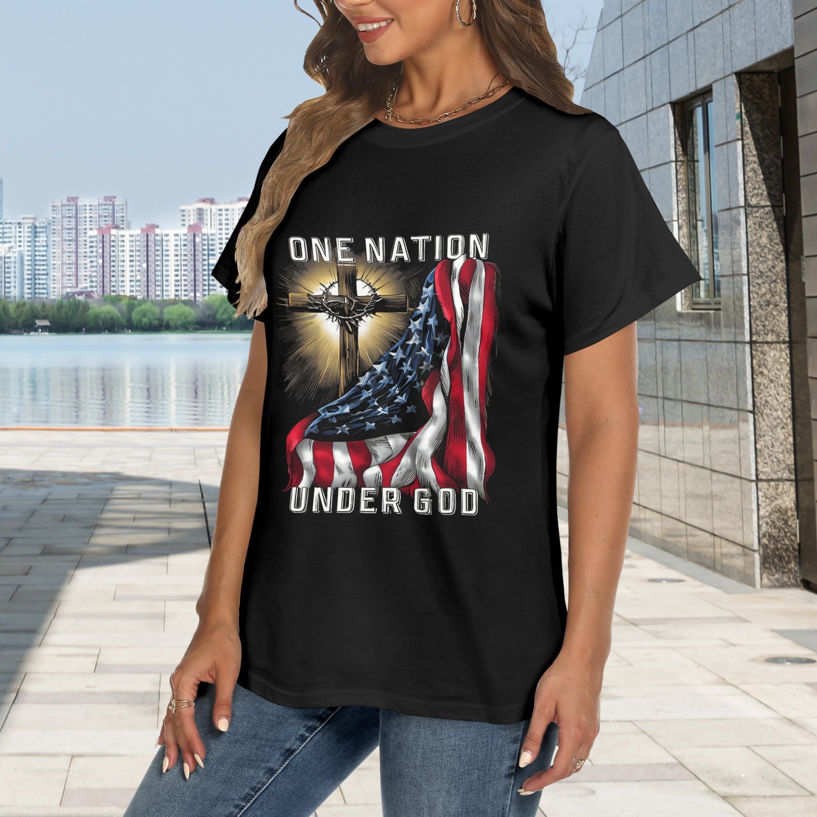 Men’s Christian T-Shirt – Premium Ring-Spun Cotton Faith Graphic Tee - Image 2