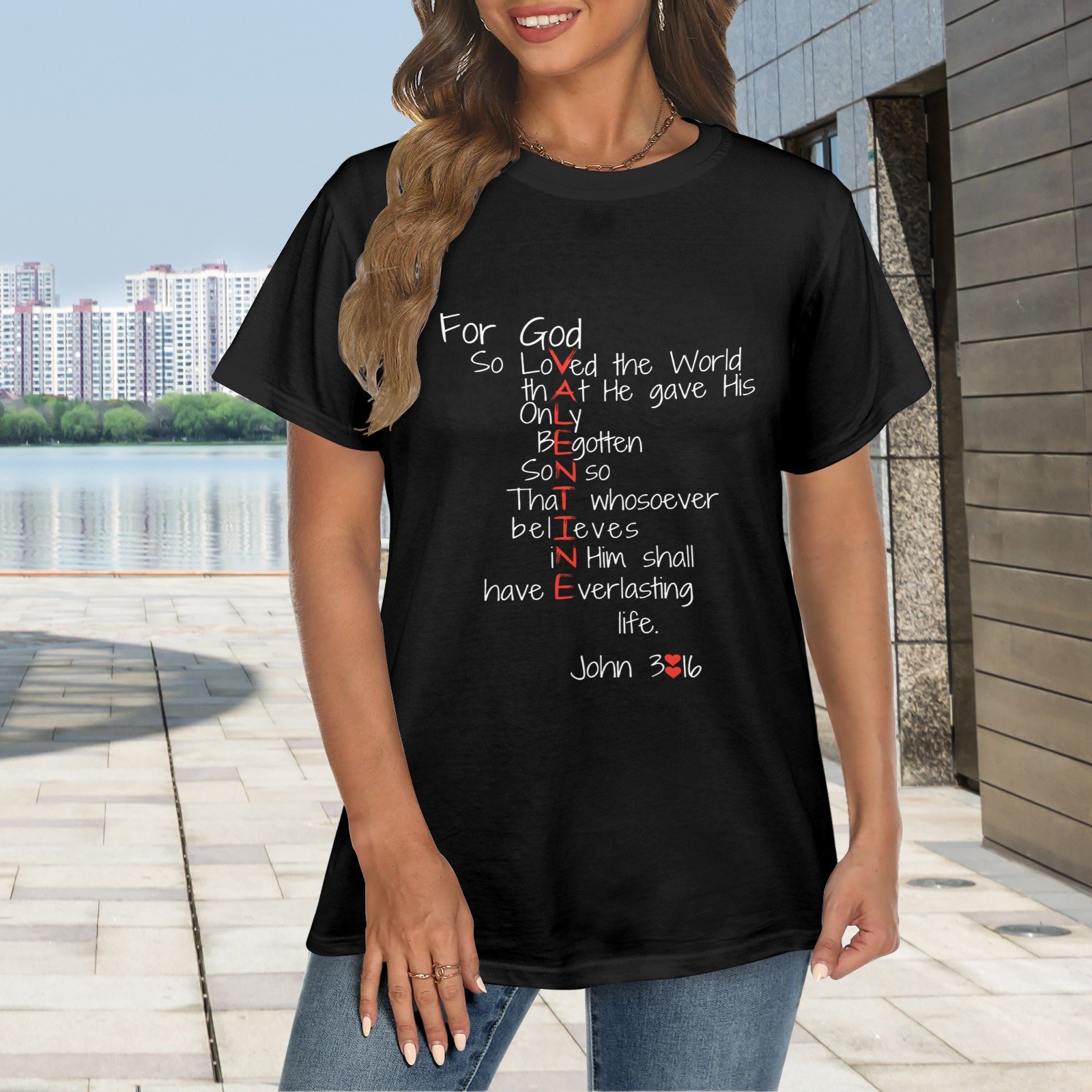 Men’s Christian T-Shirt – Premium Ring-Spun Cotton Faith Graphic Tee