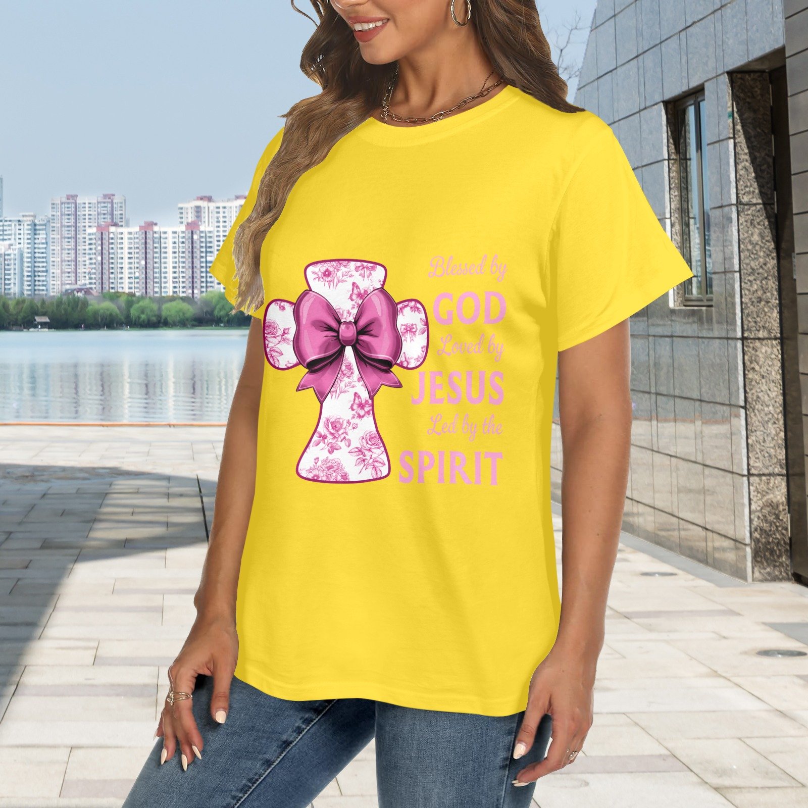 Women's Crewneck Short Sleeve T-Shirt - Image 2